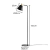 Abajur De Coluna Petti 1xe27 Dourado E Preto 2483 Nordecor