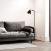 Abajur De Coluna Petti 1xe27 Dourado E Preto 2483 Nordecor