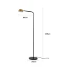 Abajur Led Zavi De Coluna 7W 3000K Ouro Fosco Nordecor 2552