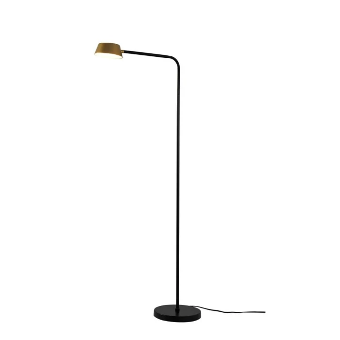 Abajur Led Zavi De Coluna 7W 3000K Ouro Fosco Nordecor 2552