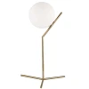 Abajur de Mesa Dubai Globo Médio 1x G9 Dourado Blumenau