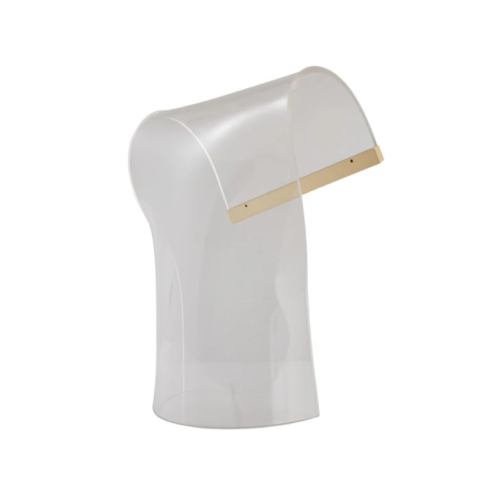 Abajur de Mesa Led Paipe 8w 3000k Cor Dourado Fosco Nordecor