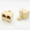Adaptador Conector 1x Rj45 Para 2x Rj45 Adaptador Conector 1x Rj45 Para 2x Rj45
