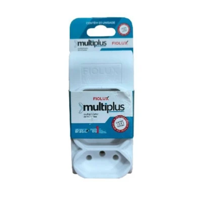 Adaptador Multiplicador 3T 2P+T Branco Fiolux Resisente