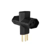 Adaptador Para Tomada Tipo T 10A Com 3 Saídas Preto Alumbra