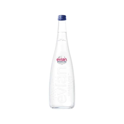 Água Mineral Evian Sparkliong 750Ml Com Gás Novo