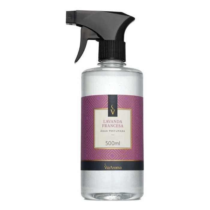 Água Perfume Lavanda Francesa 500Ml Via Aroma Novo