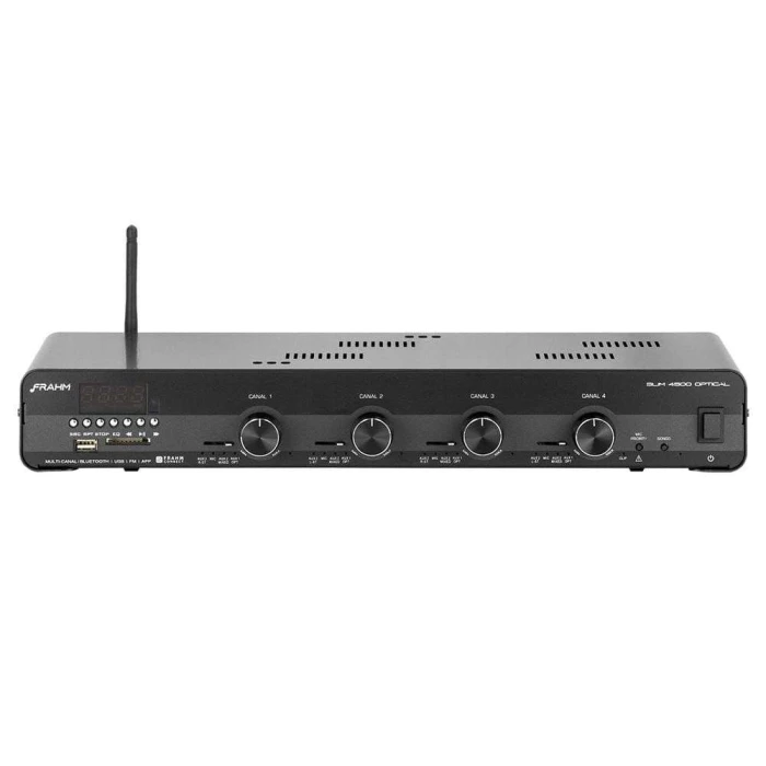 Amplificador Receiver Frahm Slim 4500 Optical 4X 120w