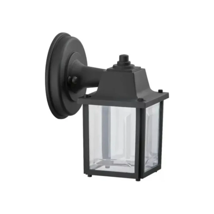 Arandela Aspen Preta 20X16cm 1XE27 Pt Click Injet 8336