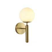 Arandela Basic Para 1xG9 Cor Dourada Com Vidro Leitoso Arandela Basic Para 1xG9 Cor Dourada Com Vidro Leitoso