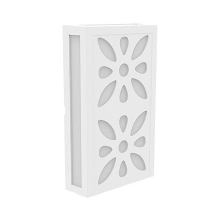 Arandela Cobogo Mandala 12w 3000k Branco Fosco