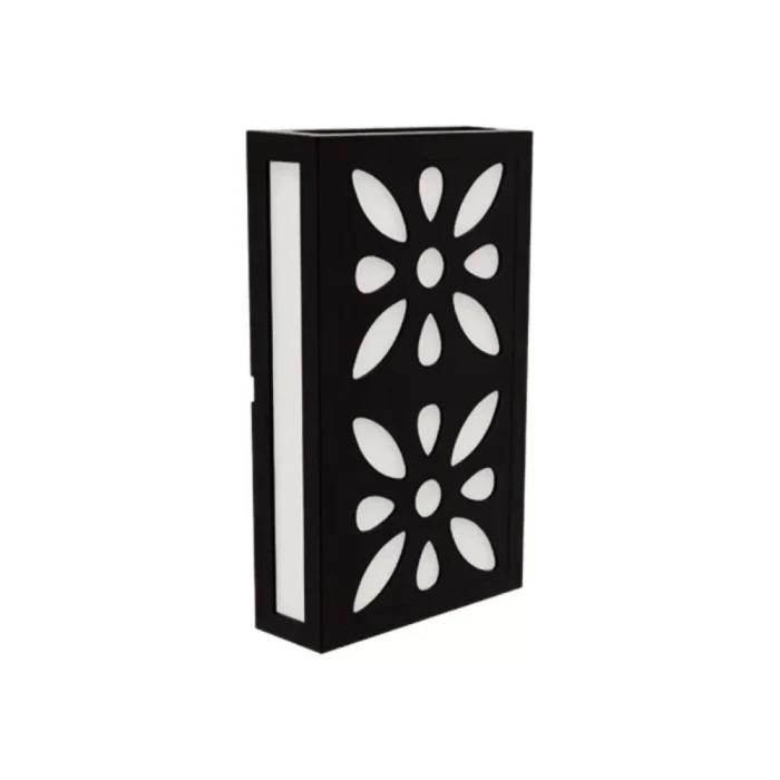 Arandela Cobogo Quadros 12w 3000k Preto Fosco Avant