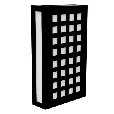 Arandela Cobogo Quadros 12w 3000k Preto Fosco Avant