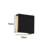 Arandela De Led Wadra 8W 3000K Cor Preto Nordecor