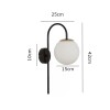 Arandela Epsilon Scorpii Cor Preto 1XE27 Globo Astraled