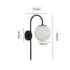 Arandela Epsilon Scorpii Cor Preto 1XE27 Globo Astraled Arandela Epsilon Scorpii Cor Preto 1XE27 Globo Astraled