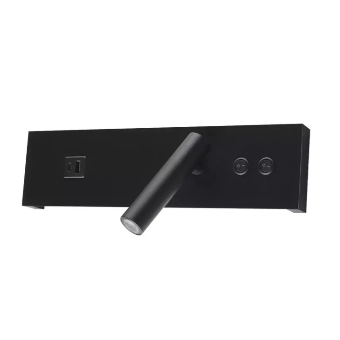 Arandela Kino 12w 3000K Bivolt 30cm Pt Lm2984 De Sobrepor