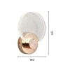 Arandela LED Pleione 4W 3000K IP20 Dourado AD-2012 Novo