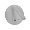 Arandela LED Redondo Dalo USB 12W 3000K BR AD4086
