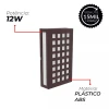Arandela Led Cobogo Quadros 12W 3000K Cor Café Bivolt Avant