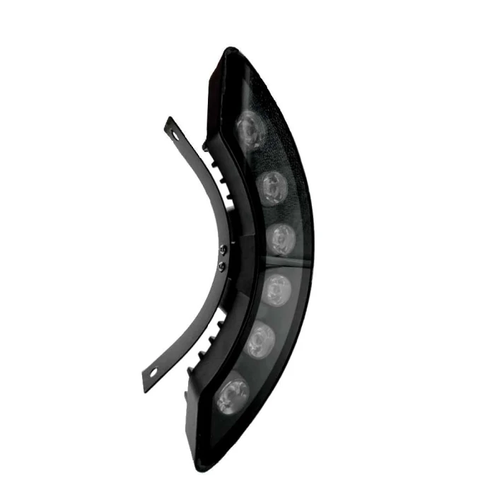 Arandela Led Externa Meia Lua 6w RGB Jardim Ip65 Mbled