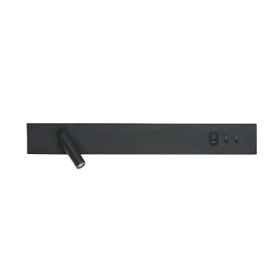 Arandela Led Lorn 3W 3000K 60Cm Com Usb Embutido Preto