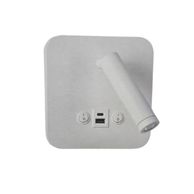 Arandela Led Quadrado Dalo Usb 12W 3000K BR AD4084