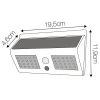 Arandela Led Solar 12W 6500K D11076 Mbdecor Novo Arandela Led Solar 12W 6500K D11076 Mbdecor Novo