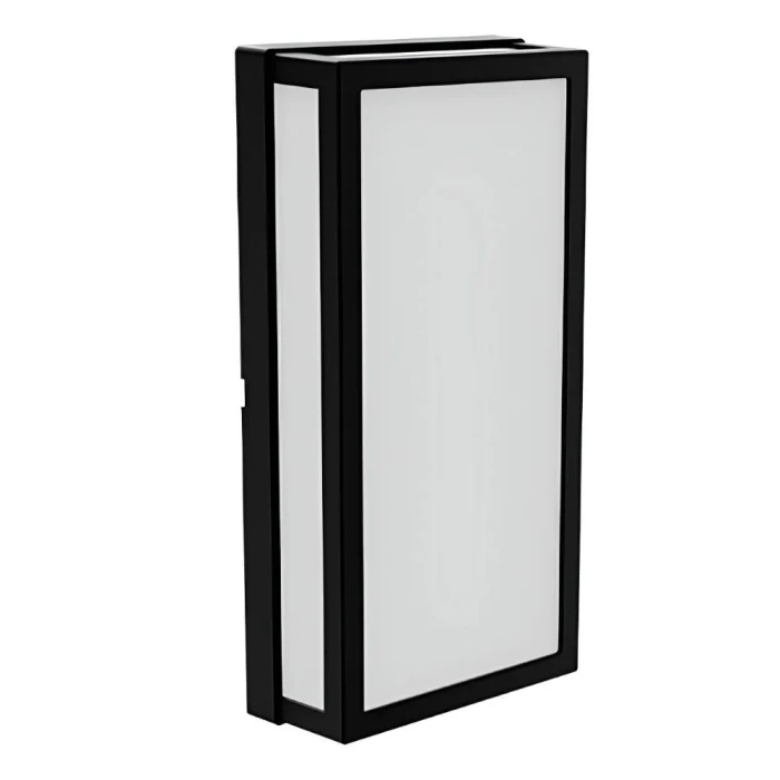 Arandela Led Yapi 15W 3000K Preta Taschibra Bivolt IP65 Parede