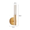 Arandela Led Zana 3W 3000K Ouro Champagne Mármore Nordecor
