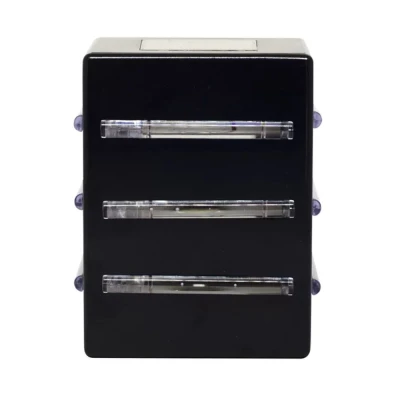 Arandela Light G9 9 Aletas 2 Fachos Abertos Preto Novo