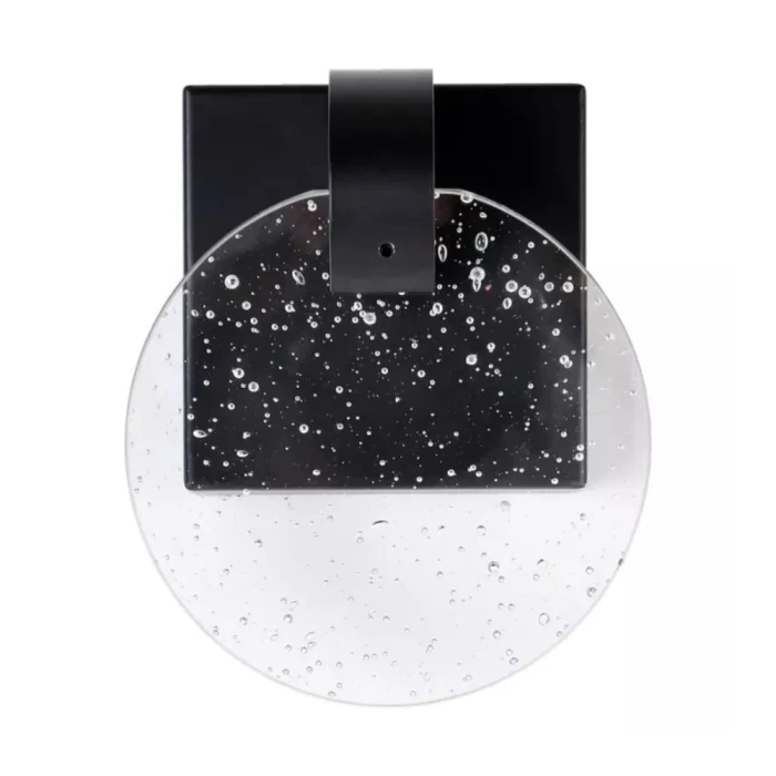 Arandela Sand 10x10x13cm Metal Preta SKY-3009AR-P Novo