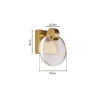 Arandela Sand 16x13x8,3cm Metal Dourado SKY-3009AR Novo