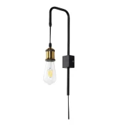 Arandela Slim Moderna 1X E27 Cor Preta 2014 Nordecor Arandela Slim Moderna 1X E27 Cor Preta 2014 Nordecor