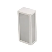 Arandela Stuttgart 1xE27 Retangular 100/240V Branco Fosco
