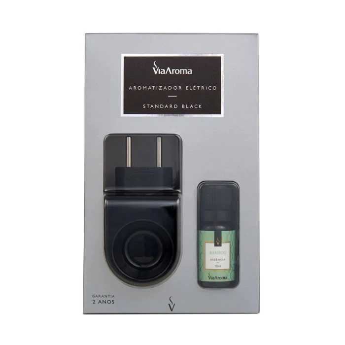 Aromatizador Elétrico Standard Preto Com Bamboo Novo