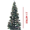 Árvore Natalina Fibra Otíca Verde Com Led Rgb 2,1M Com Neve Árvore Natalina Fibra Otíca Verde Com Led Rgb 2,1M Com Neve