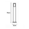 Balizador Garten 700MM Germany Branco Fosco Novo