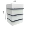 Balizador Moderno Com 2 Fachos Grande Cor Branco 1x G9 Balizador Moderno Com 2 Fachos Grande Cor Branco 1x G9
