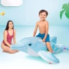 Boia Inflável Golfinho Pequeno Azul Infantil - 58535 Intex Boia Inflável Golfinho Pequeno Azul Infantil - 58535 Intex
