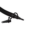 Bomba De Ar Manual Double Quick Média 37cm Intex Preta