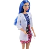 Boneca Barbie Cientista Profissões Cabelo Azul E Jaleco Boneca Barbie Cientista Profissões Cabelo Azul E Jaleco