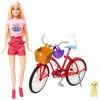 Boneca Barbie E Cachorrinho Em Passeio Com Bicicleta