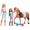 Boneca Barcia E Stacie Com Licões De Montar A Cavalo