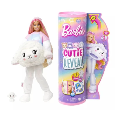 Boneca Cutie Reveal Camisetas Fofas Ovelha Candy Colors Novo
