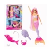 Boneca Da Barbie Fantasy Sereia Color Change Rosa Mattel Boneca Da Barbie Fantasy Sereia Color Change Rosa Mattel