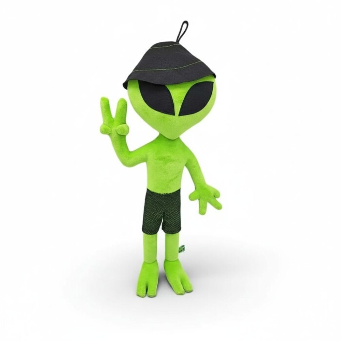 Boneco Et Da Br Verde Pelúcia Short Verde E Touca 35cm