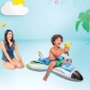 Bote Inflável Avião Com Pistola De Agua Azul Intex