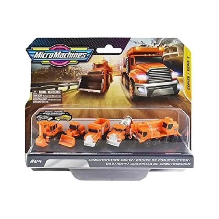 Brinquedo Micromachines Kit Equipe De Construção Novo