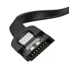 Cabo De Dados Para Hd/Ssd Sata 3 6 Gbps 0.5 Metros Preto Cabo De Dados Para Hd/Ssd Sata 3 6 Gbps 0.5 Metros Preto